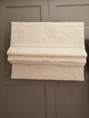 Natural ivory roman blinds - roman,