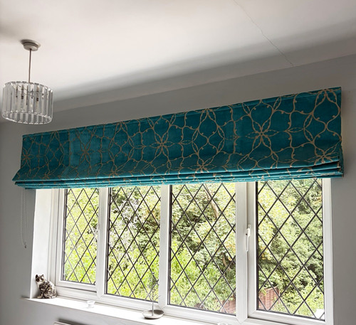 Teal beige velvet - velvet, roman