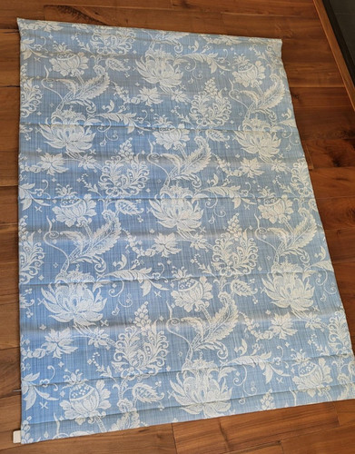 Blue floral roman blind - ,