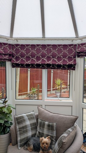 Roman fabric blinds custom - fabric,