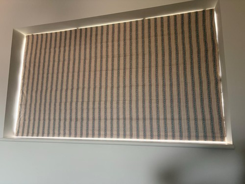 Roman blinds next - blinds,