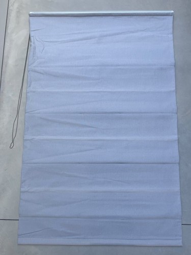 Plain light grey roman blinds - grey,