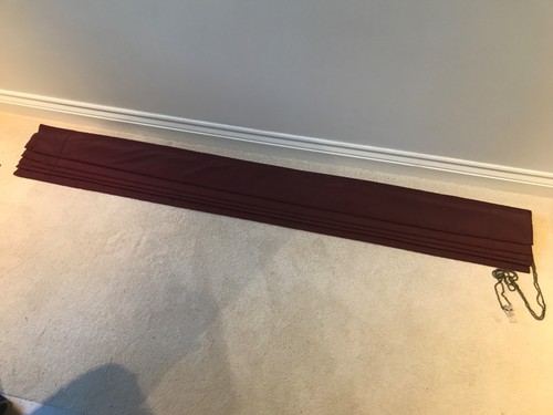 Roman blind burgundy - roman, width