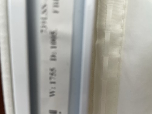 New cream roman blinds - roman, 1755mm