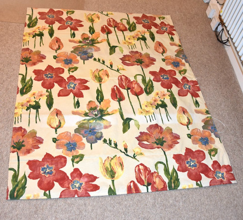 Colourful floral roman blind - colourful,