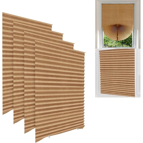 Self adhesive pleated window - self,